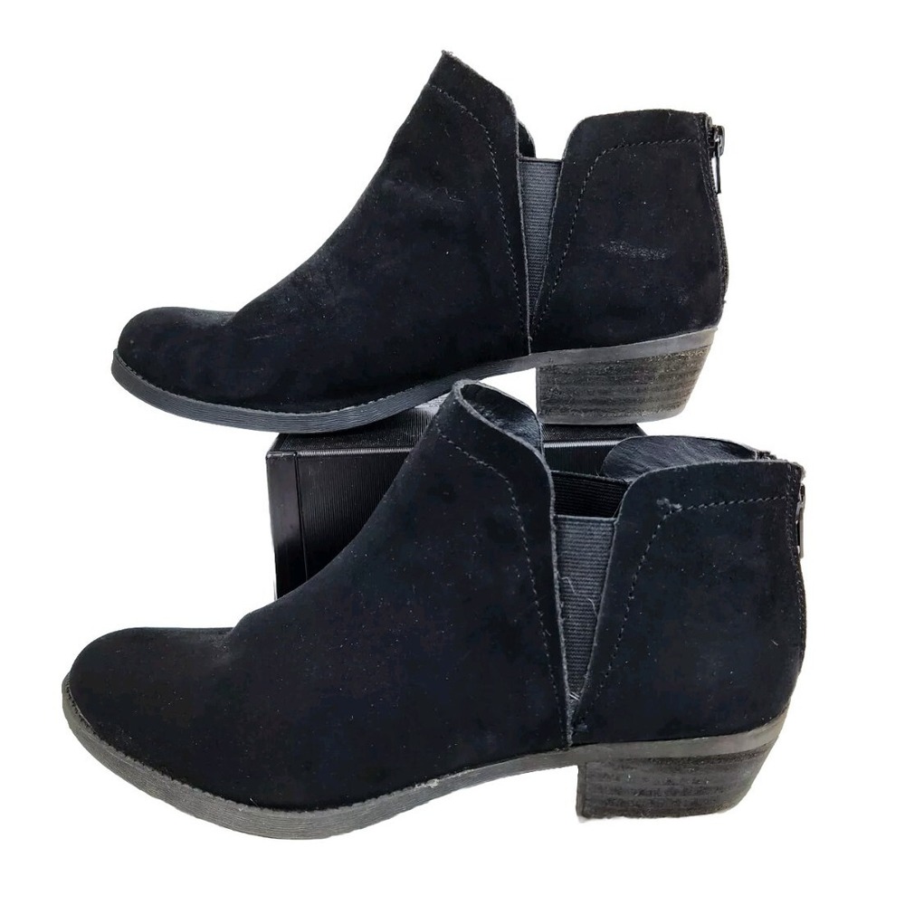 Carlos By Carlos Santana Black‎ Suede  Bates 2 Boots Womens Size 11 M Booties